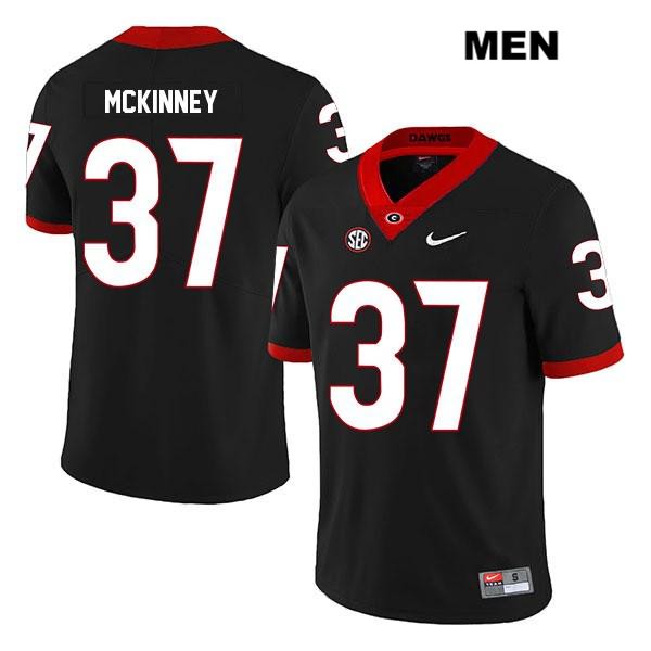 Georgia Bulldogs Men's Jordon McKinney #37 NCAA Legend Authentic Black Nike Stitched College Football Jersey YWC0756DE